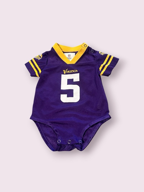 Nfl Apparel Other - Minnesota Vikings Baby Bodysuit Jersey - Purple & Yellow Teddy Bridgewater 3/6 M